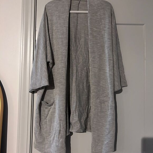 Anthropologie x Donni Slouchy Ribbed Striped Open Cardigan - Picture 4 of 4